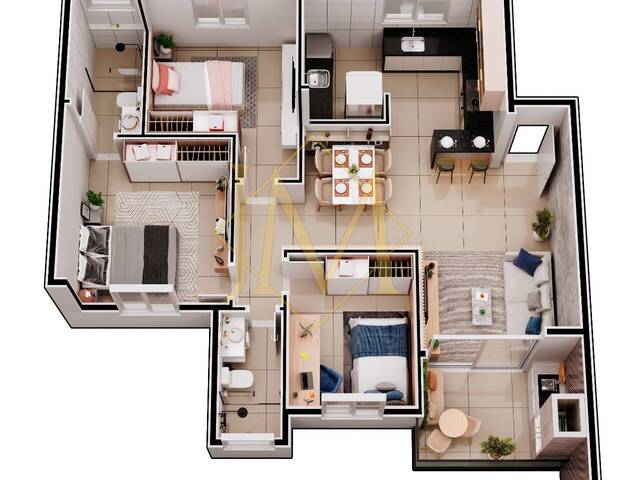#477 - Apartamento para Venda em Coronel Fabriciano - MG - 2